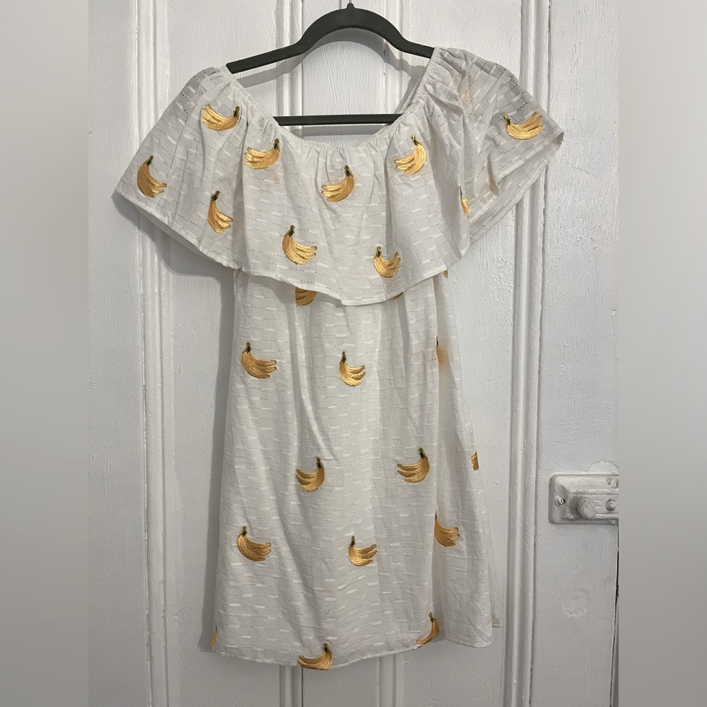 Show Me Your MuMu Banana Embroidered Dress